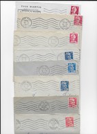 LAVAL GARE  Lot De 8 Flammes Muettes De 1950 à 52- 54 à 57 Et 59 - Mechanical Postmarks (Advertisement)