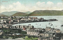 COLOURED POSTCARD OF GOUROCK - RENFREWSHIRE WITH GOOD LARGS R.S.O. POSTMARK - Renfrewshire