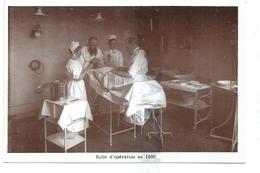 Reproduction D'une Photo De Salle D'opération En 1900. - Luoghi