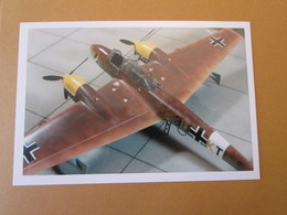 CAGI3 Format Carte Postale Env 15x10cm : SUPERBE (TIRAGE UNIQUE) PHOTO MAQUETTE PLASTIQUE 1/48e ME-110c AFRIKA KORPS - Flugzeuge