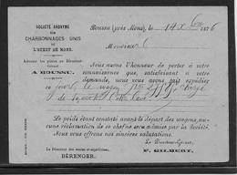 Belgique Entier Charbonnages Unis - TB - Cartes Postales 1871-1909