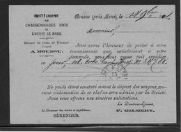 Belgique Entier Charbonnages Unis - TB - Postkarten 1871-1909