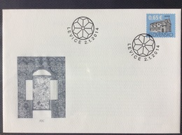 2014 FDC 555 YT 633 Synagogue De Levice - FDC