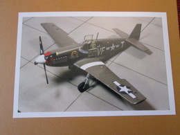 CAGI3 Format Carte Postale Env 15x10cm : SUPERBE (TIRAGE UNIQUE) PHOTO MAQUETTE PLASTIQUE 1/48 P-51D MUSTANG DING-HAO - Flugzeuge