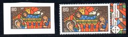 (L135) Allemagne Noël 2019, Vitrail Cathédrale De Chartres, Les 2 Valeurs : 1 Autoadhésive Et Une Gommée, Neuves - Other & Unclassified