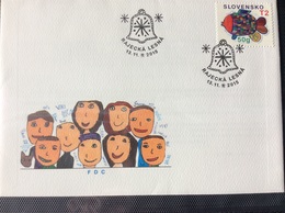 2015 FDC 600 YT 671 Noël Christmas Dessin D’enfant Poisson Et Cloche - FDC