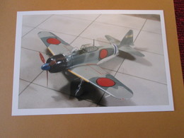 CAGI3 Format Carte Postale Env 15x10cm : SUPERBE (TIRAGE UNIQUE) PHOTO MAQUETTE PLASTIQUE 1/48 ZERIO JAP Camo Original - Avions
