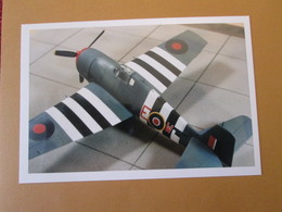CAGI3 Format Carte Postale Env 15x10cm : SUPERBE (TIRAGE UNIQUE) PHOTO MAQUETTE PLASTIQUE 1/48 HELLCAT RNAS D-DAY - Flugzeuge