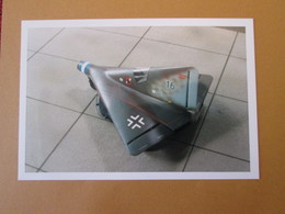 CAGI3 Format Carte Postale Env 15x10cm : SUPERBE (TIRAGE UNIQUE) PHOTO MAQUETTE PLASTIQUE 1/48 AILE VOLANTE LIPPISCH - Airplanes