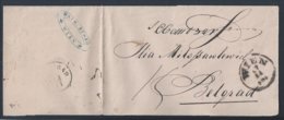 Pre-philatelic Letter Sent From Vienna To Belgrade. Vorphilatelistischer Brief Von Wien Nach Belgrad. - ...-1850 Voorfilatelie