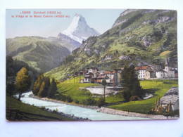 CPA  SUISSE - 5858 Zermatt - La Viège Et Le Mont Cervin - Viège