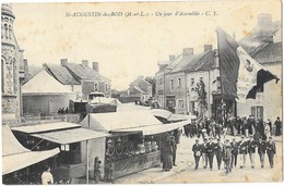 SAINT AUGUSTIN DES BOIS (49) Une Jour D'Assemblée Fete Foraine Groupe De Conscrits - Andere & Zonder Classificatie