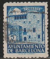 España 1943 Edifil BA43 Sello º Barcelona Casa Padellas Nº Control Al Dorso 5c Michel ZB43 Yvert BA58 Spain Stamps - Barcelona