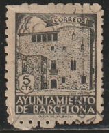 España 1943 Edifil BA46 Sello º Barcelona Casa Padellas Nº Control Al Dorso 5c Michel ZB50 Yvert BA61 Spain Stamps - Barcelona