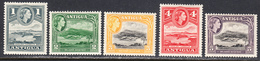 Antigua 1953-56 Mint Mounted, Sc# 108-112, SG 121-125 - 1858-1960 Kronenkolonie