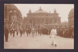 CPA Militaria Guerre War Américan Légion écrite Paris Type Carte Photo LH éditeur - Weltkrieg 1914-18