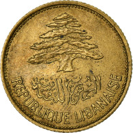 Monnaie, Lebanon, 25 Piastres, 1961, Utrecht, TTB, Aluminum-Bronze, KM:16.2 - Libano
