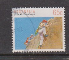 Australia ASC 1230b 1990 Sports 65c Rock Climbing Perf 14 X 14.5, Used - Proeven & Herdruk