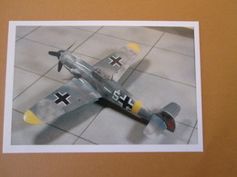 CAGI3 Format Carte Postale Env 15x10cm : SUPERBE (TIRAGE UNIQUE) PHOTO MAQUETTE PLASTIQUE 1/48e Me-109G LUFTWAFFE - Avions