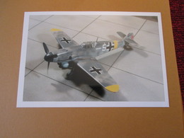 CAGI3 Format Carte Postale Env 15x10cm : SUPERBE (TIRAGE UNIQUE) PHOTO MAQUETTE PLASTIQUE 1/48e Me-109G LUFTWAFFE - Flugzeuge