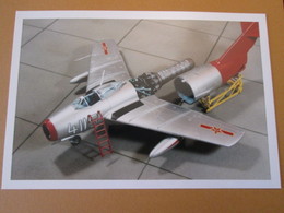 CAGI3 Format Carte Postale Env 15x10cm : SUPERBE (TIRAGE UNIQUE) PHOTO MAQUETTE PLASTIQUE 1/48e MIG-15 A L'ENTRETIEN - Avions