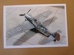 CAGI3 Format Carte Postale Env 15x10cm : SUPERBE (TIRAGE UNIQUE) PHOTO MAQUETTE PLASTIQUE 1/48e FW-190 SCHWARZ ADLER - Flugzeuge