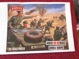 CAGI3 Format A4 : TIRAGE COULEUR BOITE FIGURINES AIRFIX 1/72e HO-OO AFRIKA KORPS - Armee