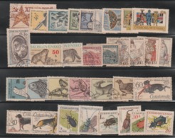 A COLLECTION OF USED STAMPS FROM CZECHOSLOVAKIA / ALL DIFFERENT,-EXTREMELY SCARCE - Collections, Lots & Series