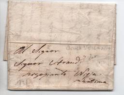 1838 - LETTRE PAR PORTEUR De BORGO SAN DALMAZZO (PIEMONTE) Pour NICE - 1. ...-1850 Vorphilatelie