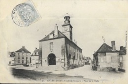 23 CHATELUS  - MALVALEIX  - PLACE  DE   LA HALLE - Chatelus Malvaleix