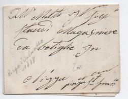 1838 - LETTRE PAR PORTEUR De BORGO SAN DALMAZZO (PIEMONTE) Pour NICE - ...-1850 Préphilatélie