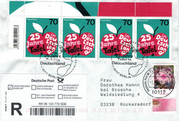 25 Jahre Tafel - 10117 Berlin - Allonge EAN - Apfel Birne Rettich - Phlox - R-Brief - Other