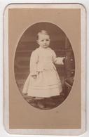 Cdv Photo Originale XIXème Enfant Fille Valentine Piton Mode Par Carette Lille Cdv2944 - Antiche (ante 1900)