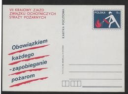 Thème Sapeurs Pompiers - Pologne Entier Postal - TB - Feuerwehr