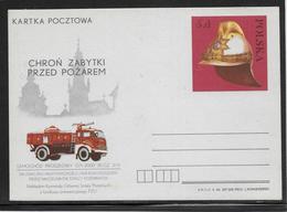 Thème Sapeurs Pompiers - Pologne Entier Postal - TB - Firemen