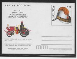 Thème Sapeurs Pompiers - Pologne Entier Postal - TB - Feuerwehr