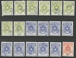 Griechenland 18 Fiskalmarken - Revenue Stamps