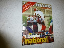 Figaro-Magazine Coupe Monde FOOTBALL 1998,un Triomphe Historique, 18 Juillet 1998,numéro Historique ; RV01 - Sport