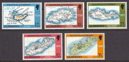 Alderney - 1989 Old Maps, Map Of The Island, Survey Ordnance, Cartes Anciennes, Alte Karten, MNH - Alderney