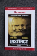 CINEMA :  ANTHONY HOPKINS  " INSTINCT  ". - Afiches En Tarjetas