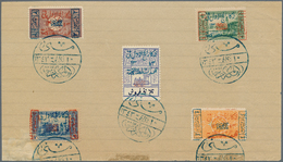 Saudi-Arabien - Nedschd: 1925, Pilgrimage Issue Set Of Five Values Cancelled "MEKKE EL MUKEREME" Cds - Arabia Saudita