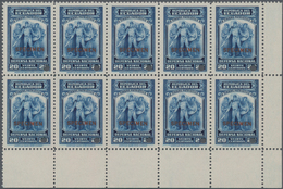 Ecuador - Zwangszuschlagsmarken: 1942, Compulsory Surtax Stamp 20c. Blue 'Warrior Protects Women' Bl - Equateur