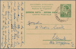 Kroatien - Ganzsachen: 1941/1943, POZEGA (SLAVONSKA), Two Commercially Used Stationery Cards: Foreru - Croacia