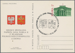 Polen - Ganzsachen: 1983, 2nd Visit Of Pope John Paul II., Stationery Card 5zl. Red/green With Impre - Ganzsachen