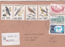 Années 1980 - 7 Enveloppes Recommandées Dont 2 Avec Accusé De Réception - 14 Scans Recto & Verso - 1961-....