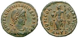 VALENTINIANUS II  (375 - 392) AD  -  AE 17  -  2,53 Gr.  -  ANTIOCHIA  -  378 - 383  AD  -   RIC 45b -  Zeer Mooi+ -!  - - La Caduta Dell'Impero Romano (363 / 476)