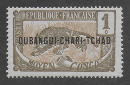 OUBANGUI-CHARI - TCHAD 1915 - YT 1** - Nuevos