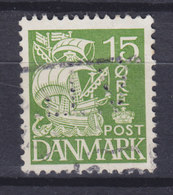 Denmark Perfin Perforé Lochung  (V15) 'V.L.' V. Løwener København 15 Øre Karavelle Schiff Ship (2 Scans) - Abarten Und Kuriositäten