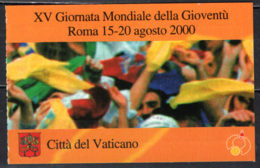 VATICANO - 2000 - 15^ GIORNATA MONDIALE DELLA GIOVENTU' - LIBRETTO - MNH - Cuadernillos