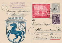 Entier Du 3-11-47 Pour Mommenheim - Postal  Stationery